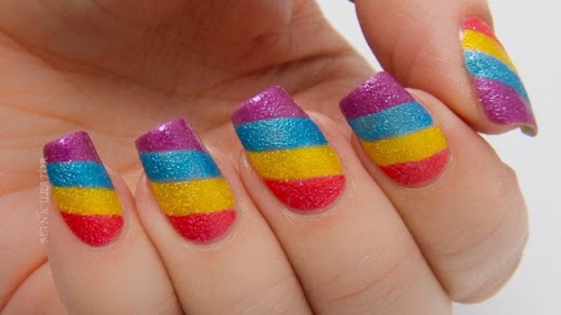 Cool Colorful Patterned Nail Art Styling for Trendy Ladies