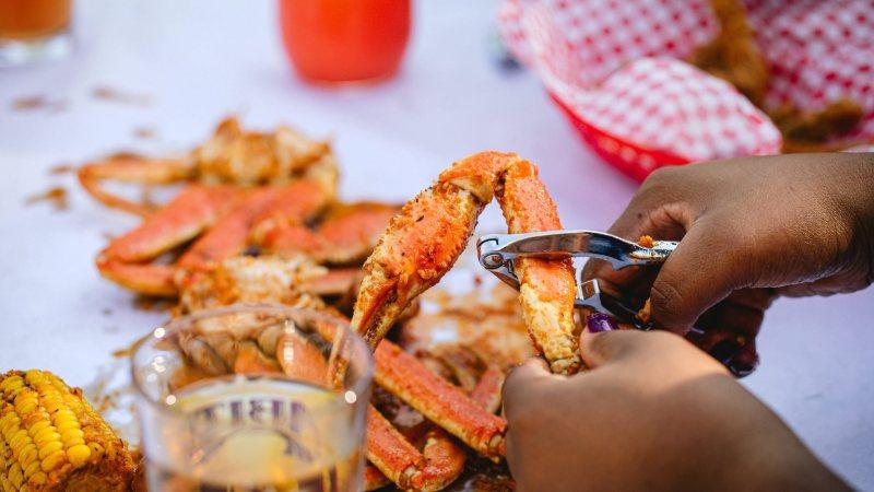 Eating Crab Legs